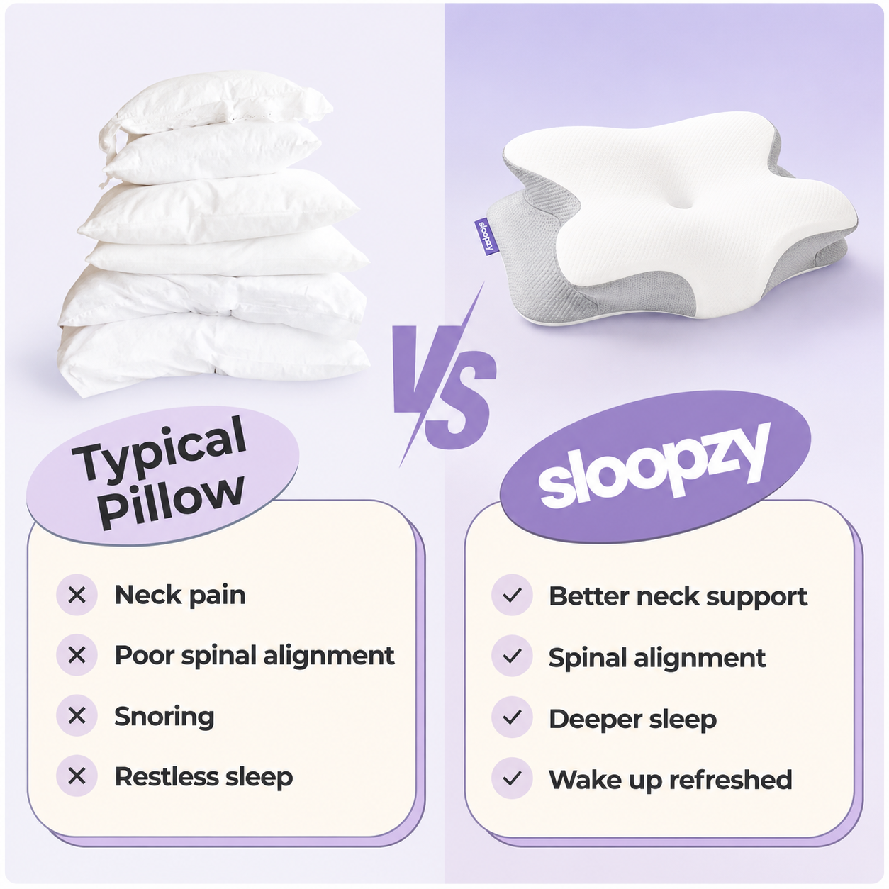 Sloopzy® Ultra Comfort Pillow